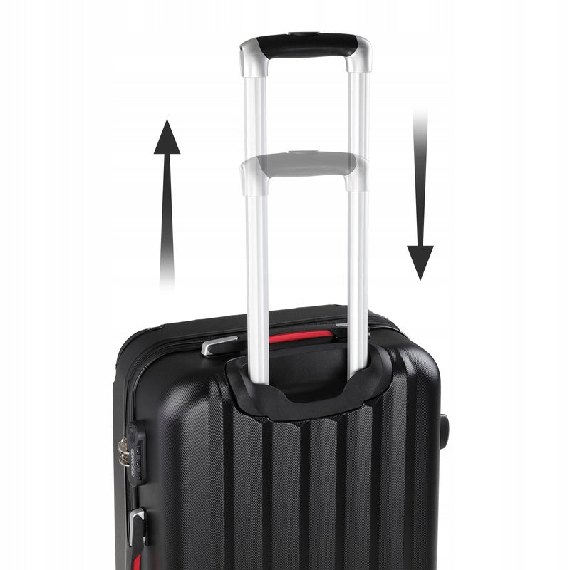 TRAVEL SUITCASE ON WHEELS SET 3in1 LIGHTWEIGHT Model Baseline