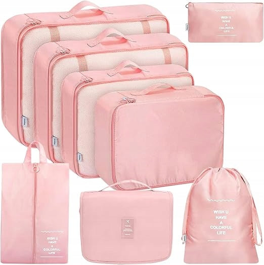 TRAVEL SUITCASE ORGANIZERS 6-PIECE LUGGAGE CUBE SET