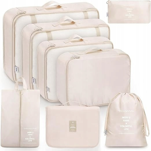 TRAVEL SUITCASE ORGANIZERS 6-PIECE LUGGAGE CUBE SET