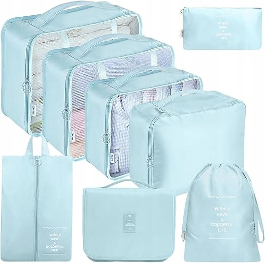 TRAVEL SUITCASE ORGANIZERS 6-PIECE LUGGAGE CUBE SET