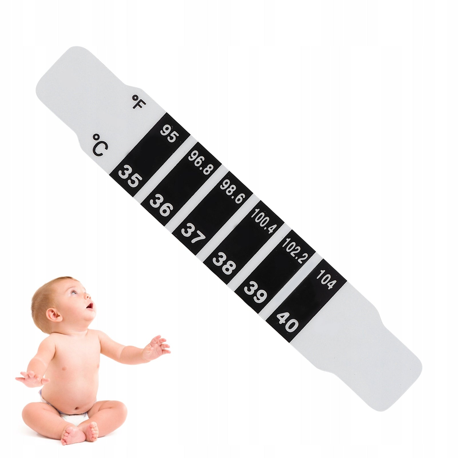 TRAVEL THERMOMETER FEVER INDICATOR TEMPERATURE SCALE IN DEGREES C AND F Medical device type accessories for a medical device or a product without an intended medical purpose