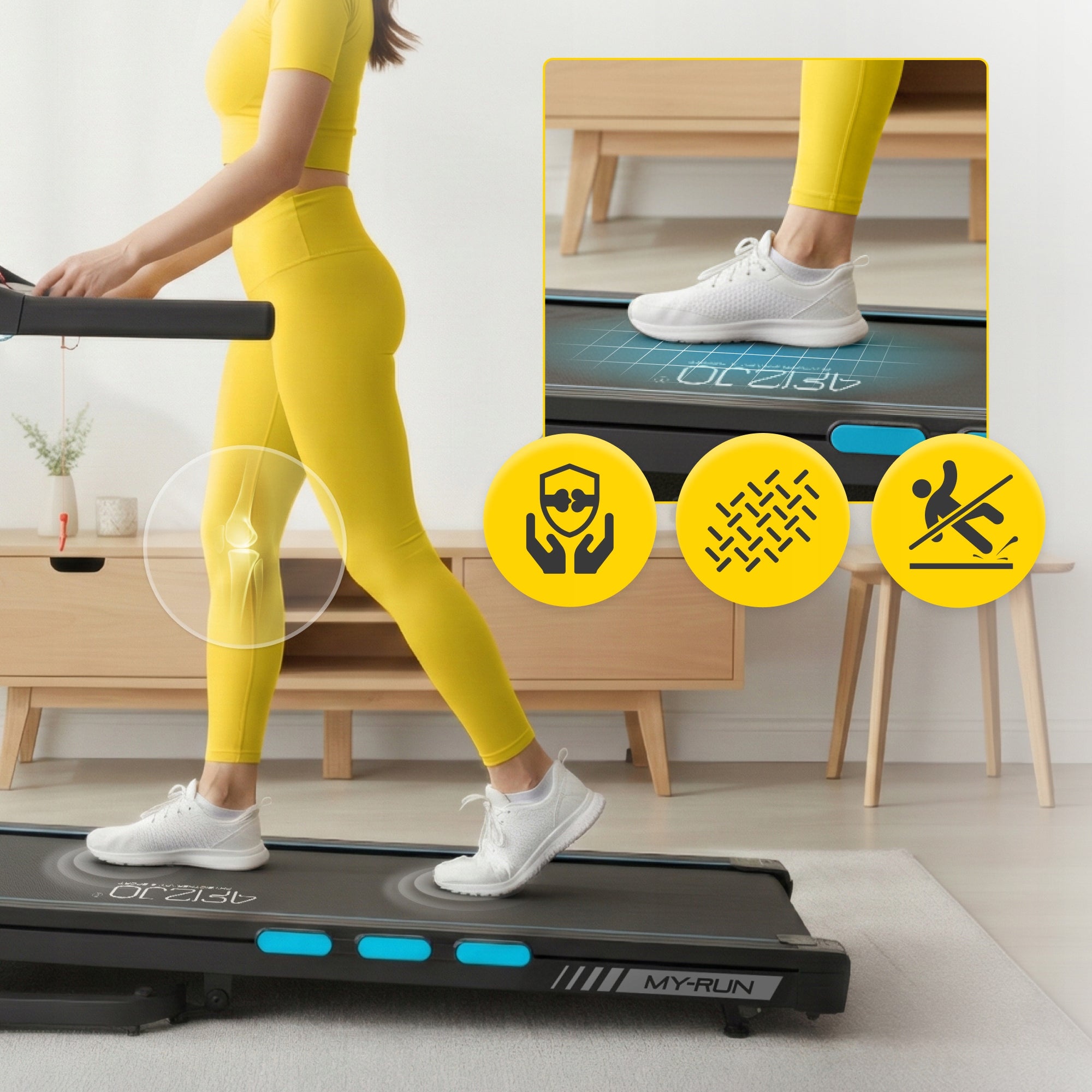 TREADMILL ELECTRIC HOME TRAINING SLOPE APPLICATION CUSHIONING RUN Packaging status original