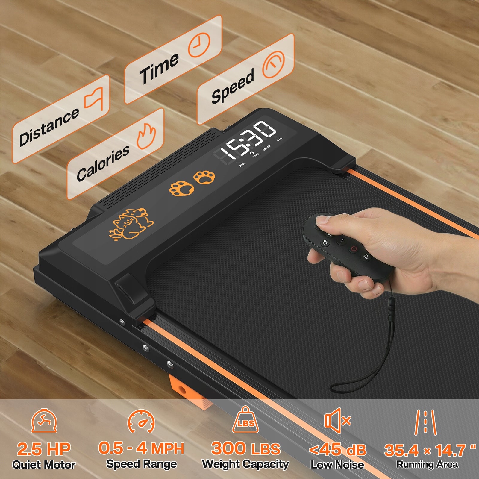 TREADMILL FOR SMALL DOG QUIET 2IN1 TRAINER LCD 110KG Manufacturer code CICHA BIEŻNIA DLA