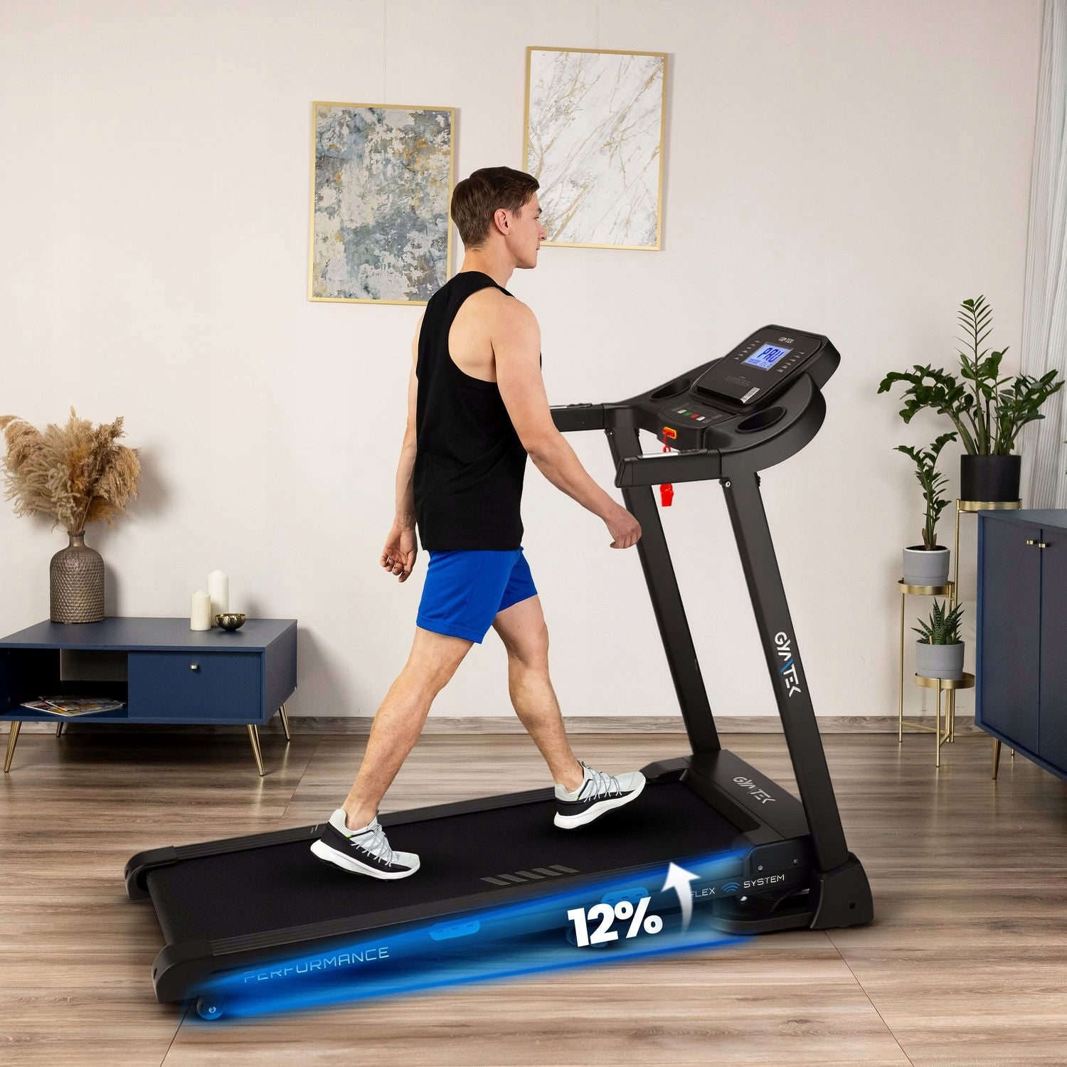 TREADMILL HOME ELECTRIC ANGLE OF INCLINATION APPLICATION BT CUSHIONING GYMTEK Kind electric