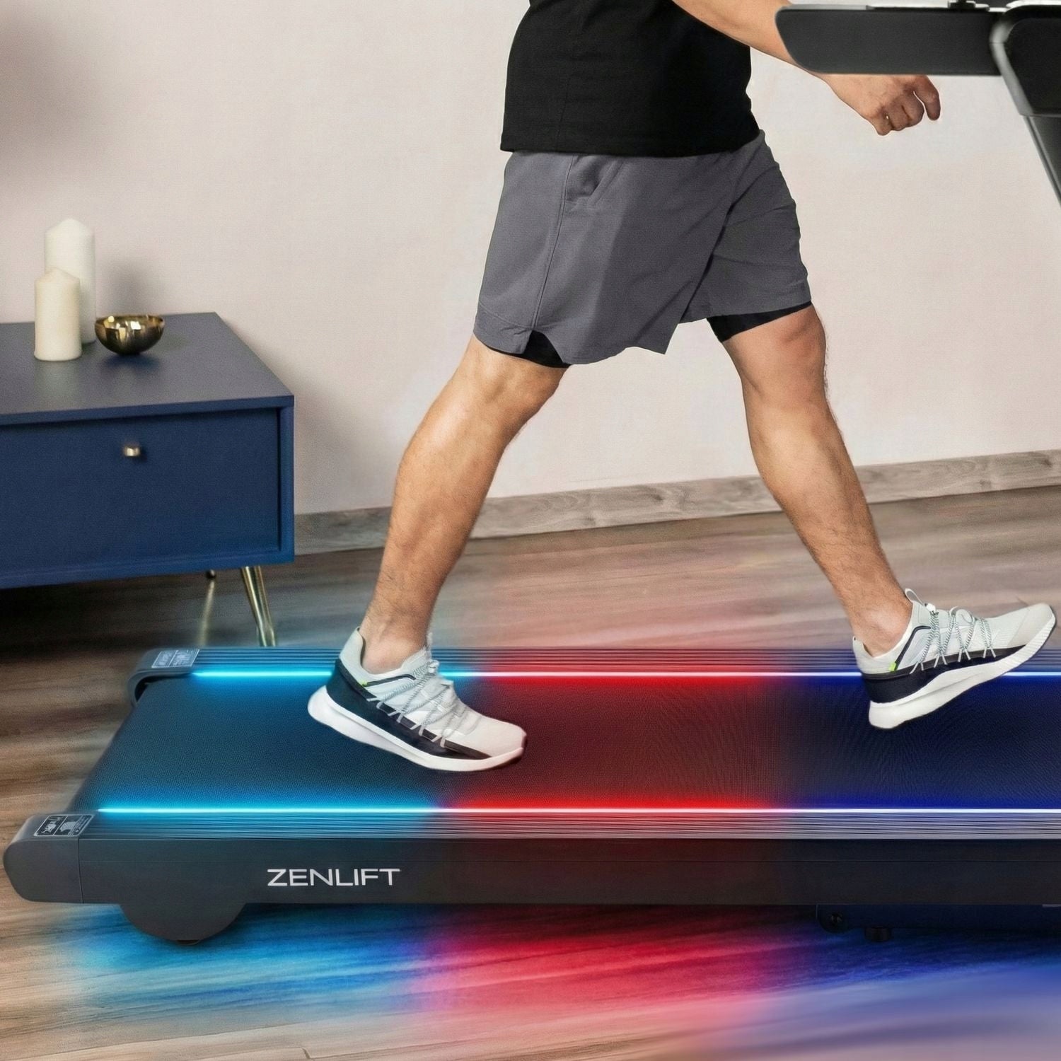 TREADMILL HOME ELECTRIC TILT ADJUSTMENT SHOCK ABSORPTION XT820 GYMTEK Measurements training duration distance speed pulse burned calories