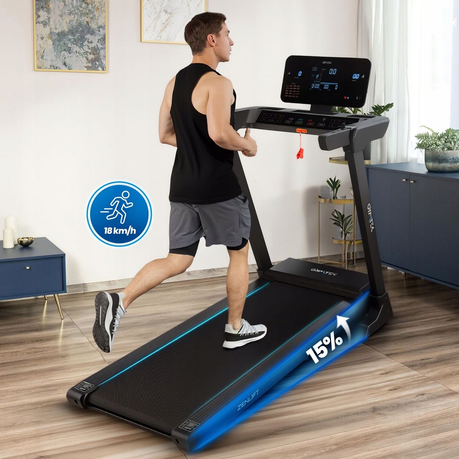 TREADMILL HOME ELECTRIC TILT ADJUSTMENT SHOCK ABSORPTION XT820 GYMTEK Model other