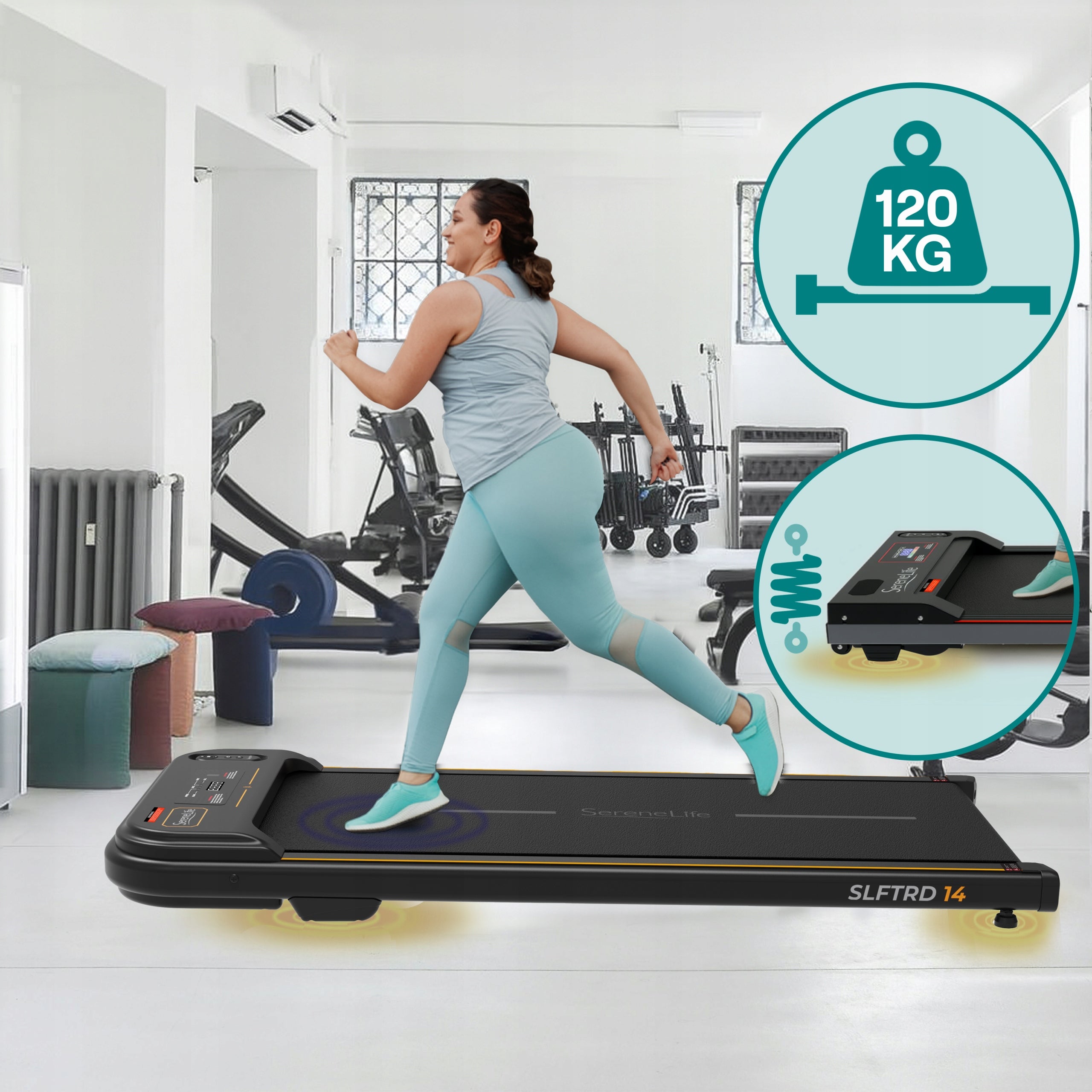 TREADMILL HOME ELECTRIC WALKING PADFOR RUNNING WALKING UP TO 120KG Kind electric