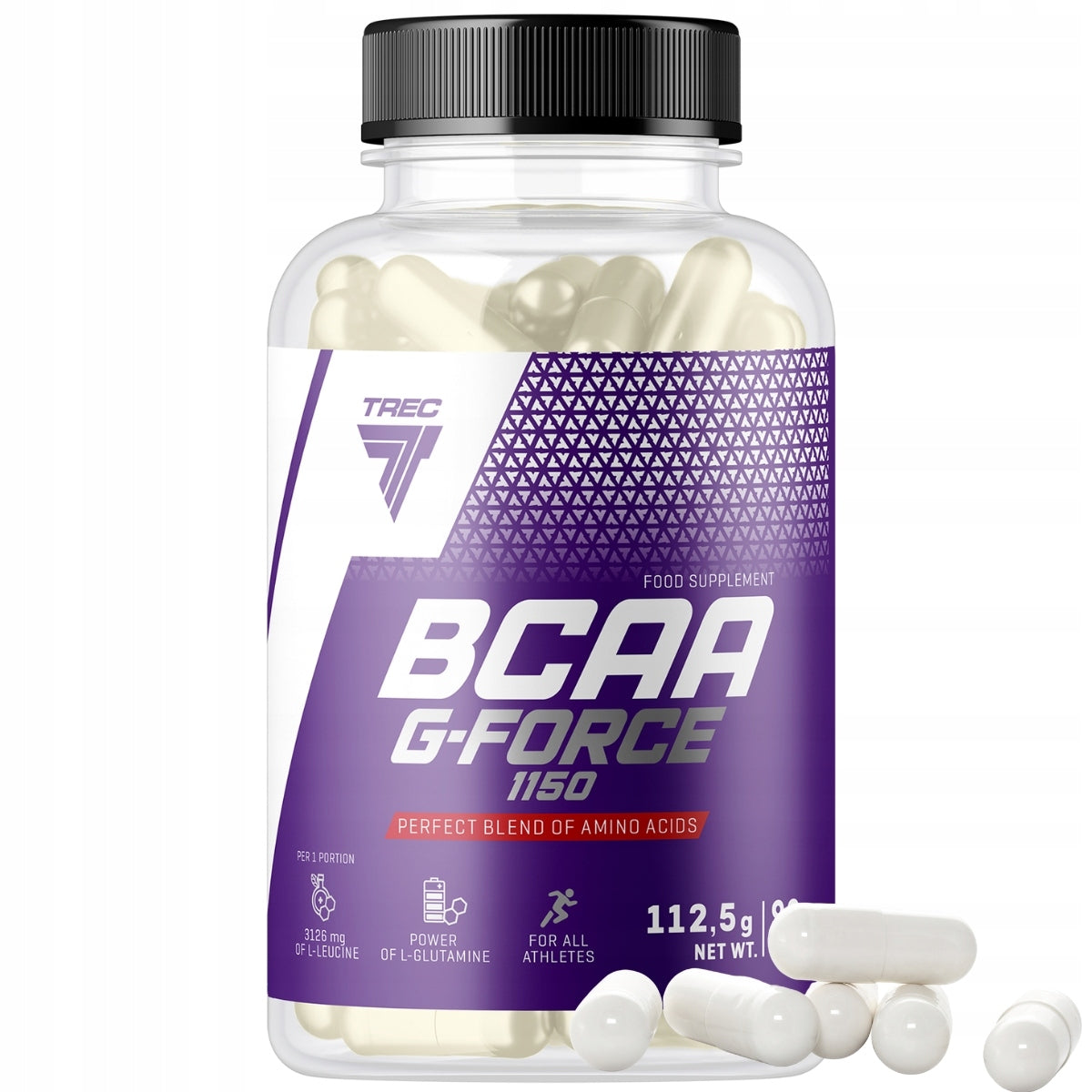 TREC BCAA G-FORCE 90caps GLUTAMINE REGENERATION Amino acids