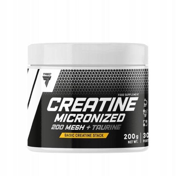 TREC CREATINE MONOHYDRATE 200 MESH + TAURINE 200G Creatine Monohydrate Crea Packaging status original