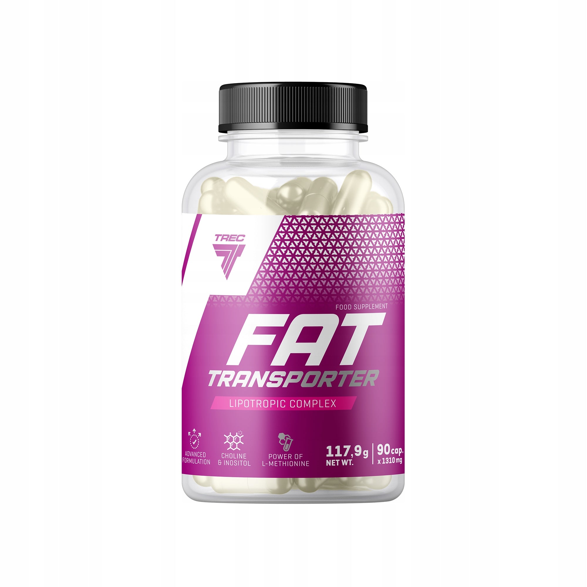 TREC FAT TRANSPORTER 90 capsules contains chromium vitamin B6 taurine EAN (GTIN) 5902114017231