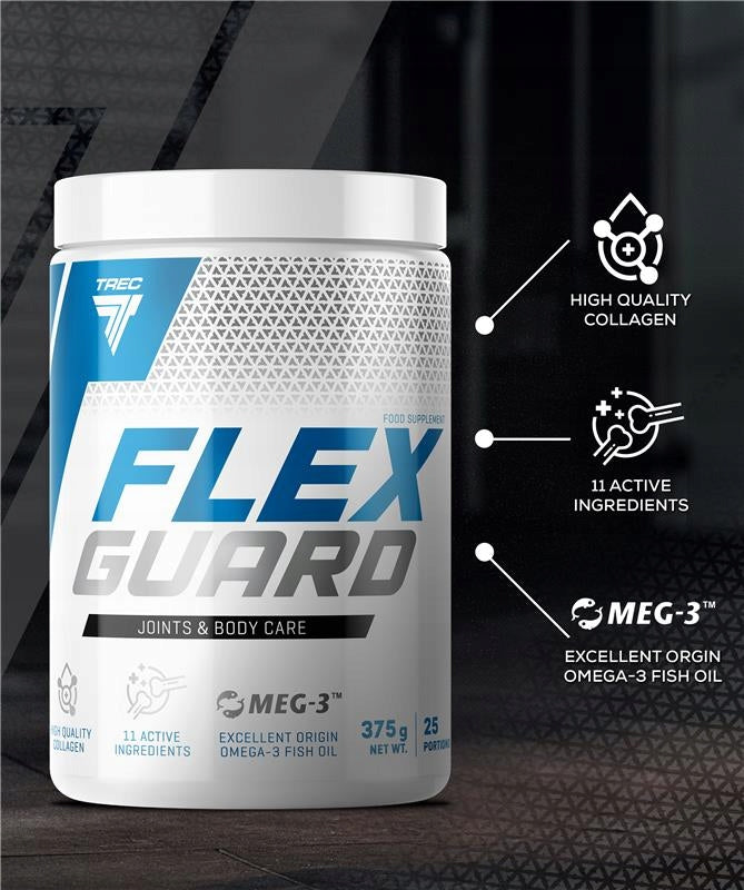 TREC FLEX GUARD 375G MAGNESIUM HEALTHY JOINTS OMEGA COLLAGEN ON BONE REGENERATION Manufacturer code wapń witamina C kwas hialuronowy EPA DHA