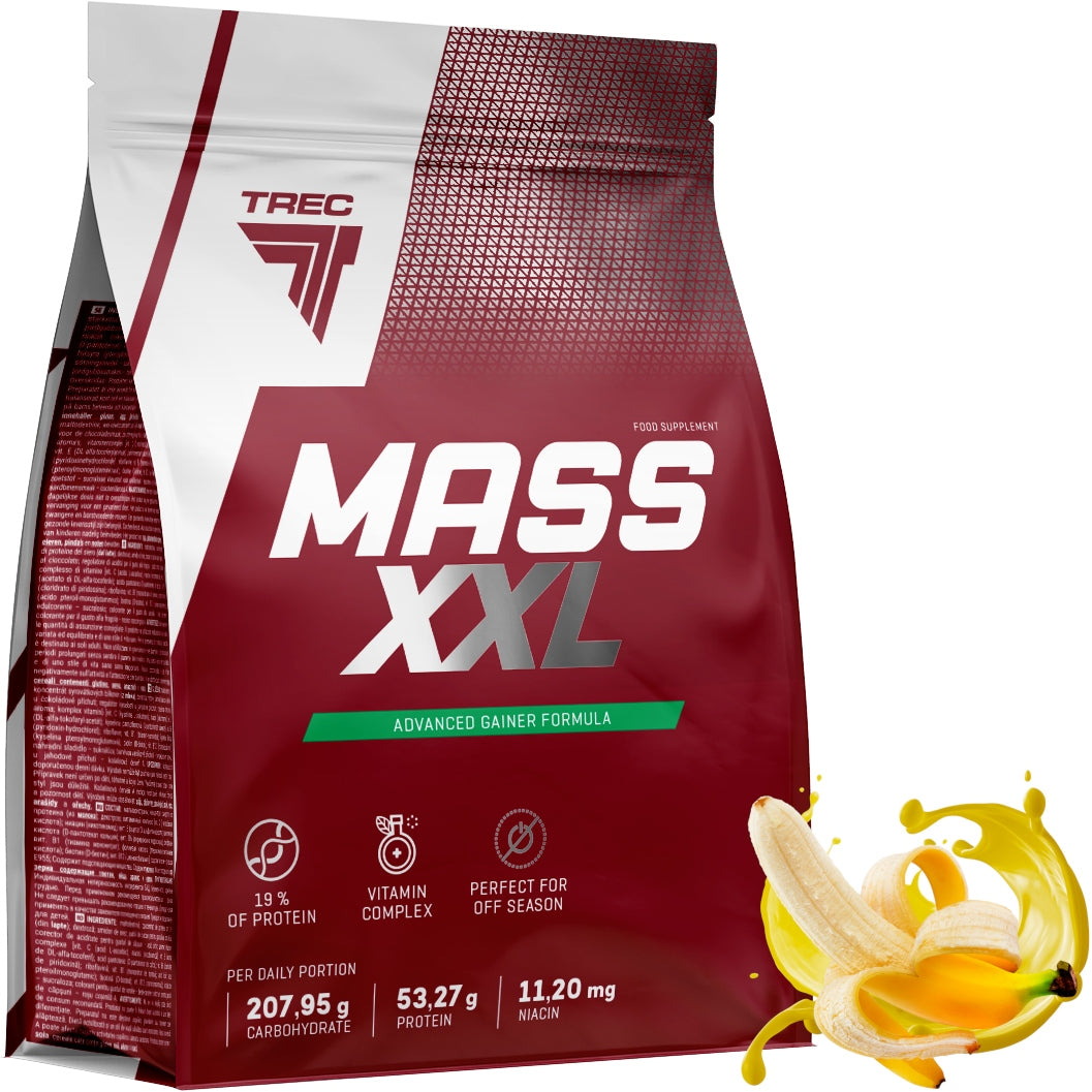 TREC GAINER MASS XXL 4800G CONDITIONER FOR MASS PROTEIN WPC 80 VITAMINS COCKTAIL
