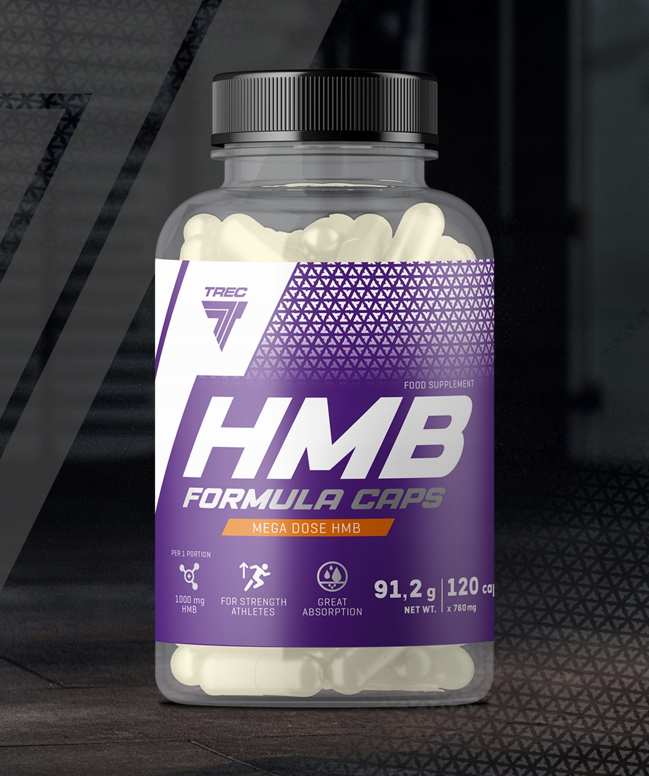 TREC HMB FORMULA 120 kaps SCULPTURE FAT BURNER MUSCLE GROWTH CATABOLISM Packaging status original