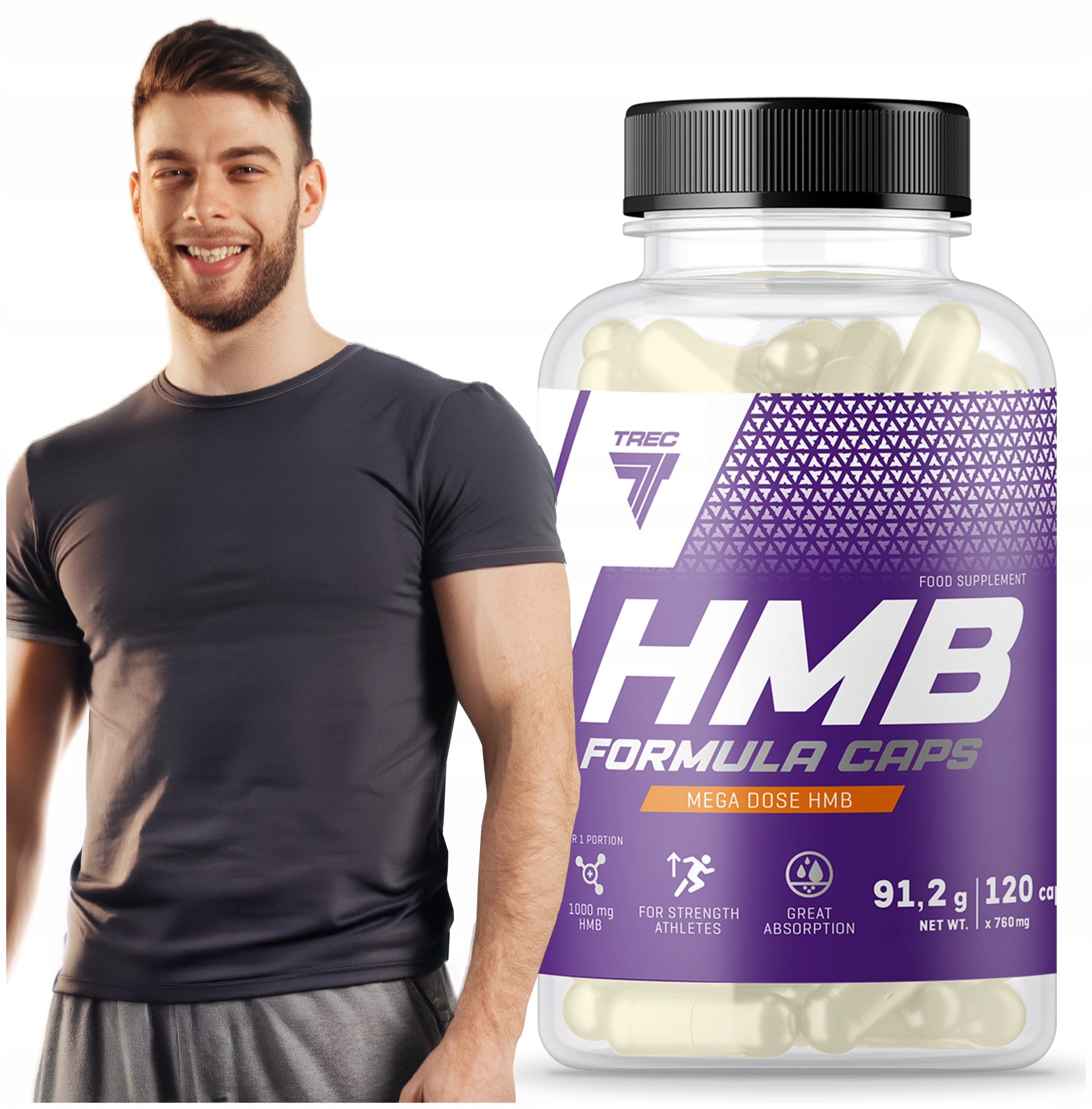 TREC HMB FORMULA 120 kaps SCULPTURE FAT BURNER MUSCLE GROWTH CATABOLISM