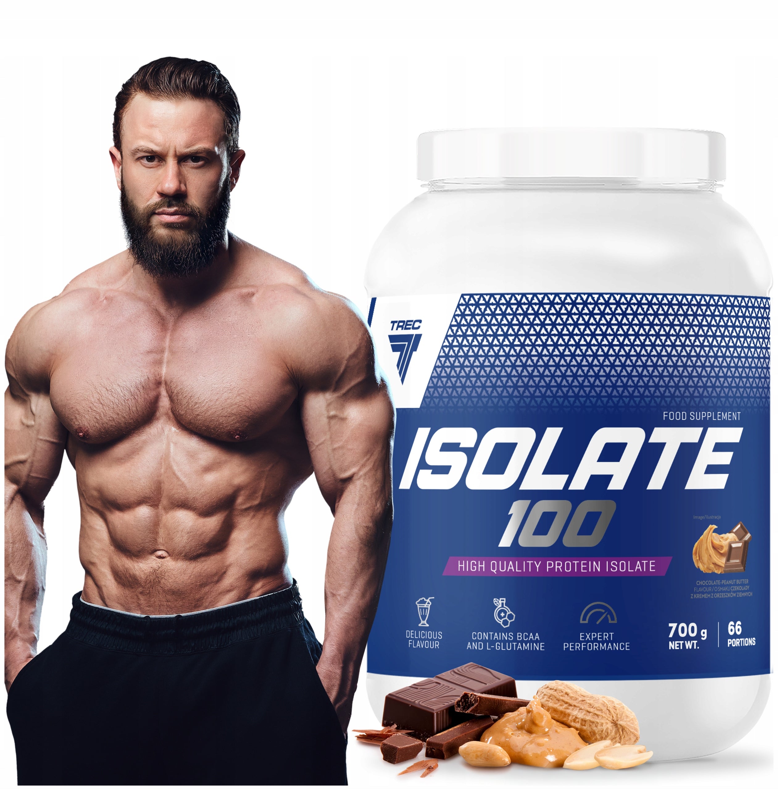 TREC ISOLATE 100 700G ISO ISOLATE WHEY PROTEIN HIGH QUALITY MASS SCULPTURE