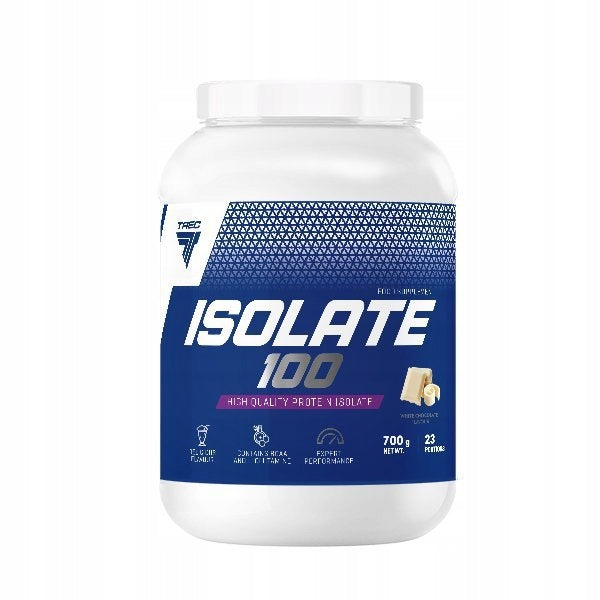 TREC ISOLATE 100 700G PROTEIN WPI ISOLATE STRENGTH MASS POWER TASTE WHITE CHOCOLATE