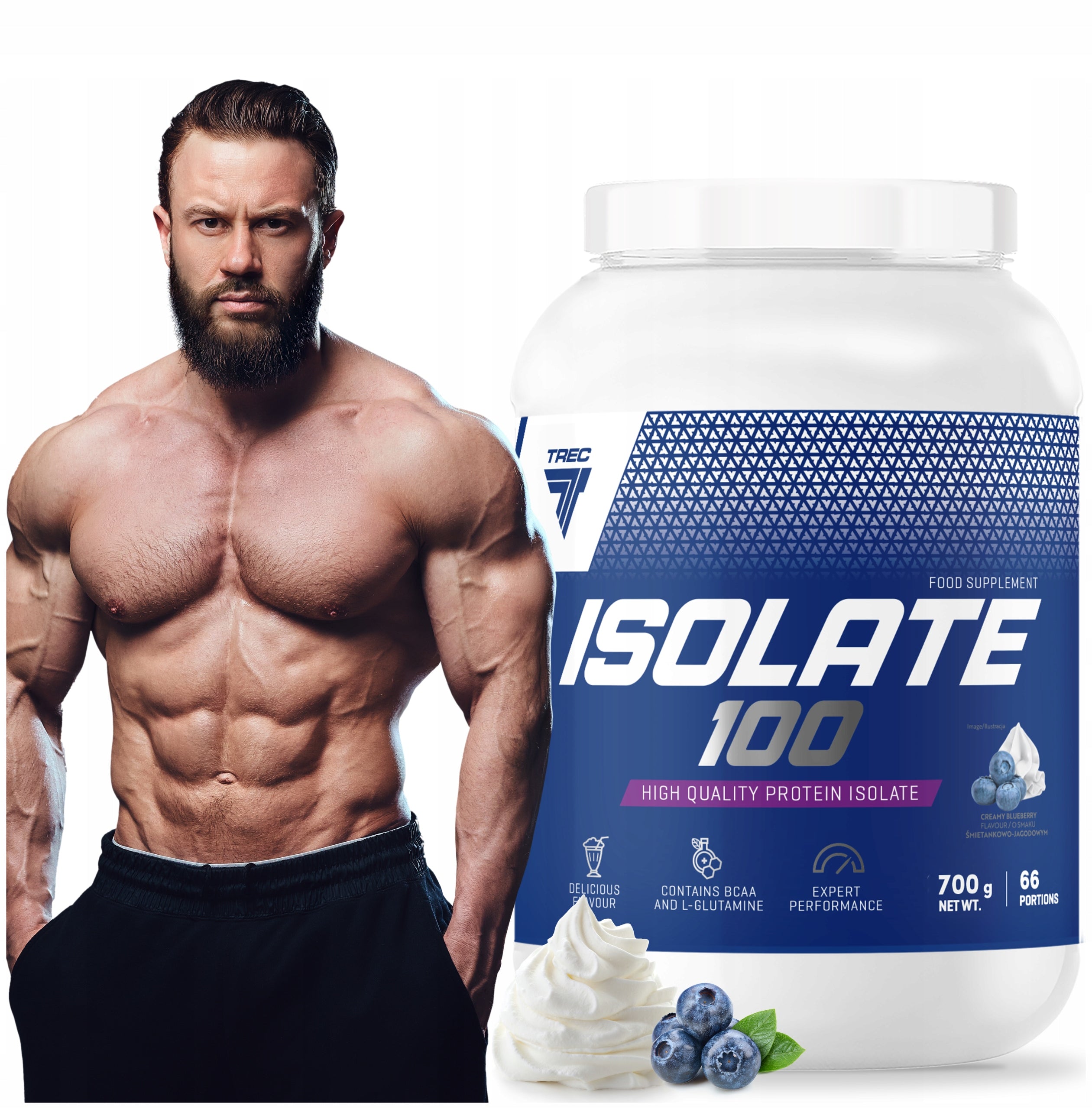 TREC ISOLATE 100 PROTEIN WPI WHEY PROTEIN ISOLATE REGENERATION STRENGTH 700g