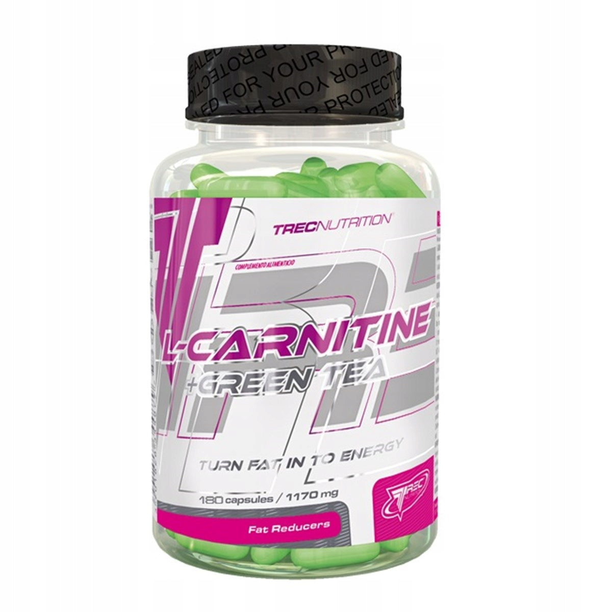 TREC L-CARNITIN GREEN TEA 180cap REDUCTION ATTENTION SHORT TERM Expiration date at least 1 month from the date of purchase