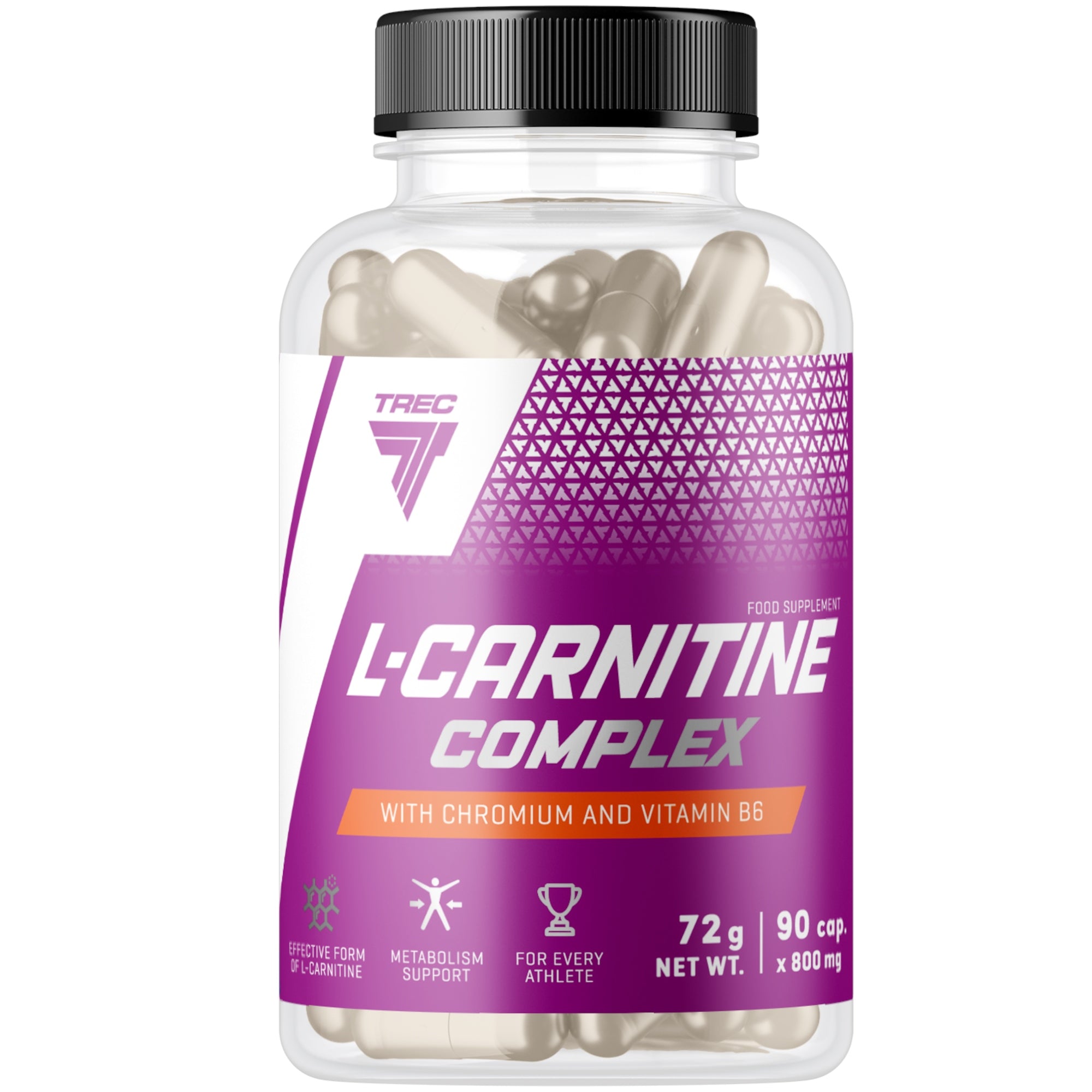 TREC L-CARNITINE COMPLEX 90 kaps CARNITINE FAT BURNER SLIMMING