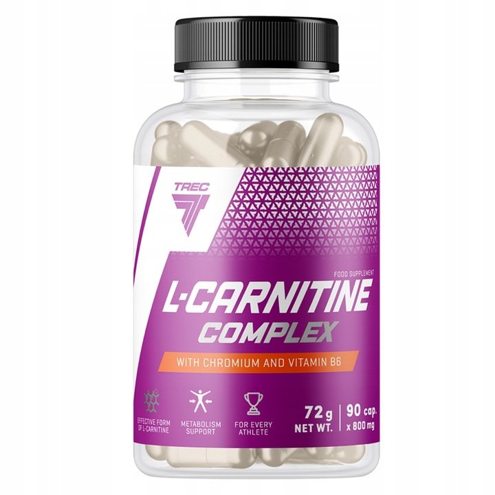 TREC L-CARNITINE COMPLEX 90 kaps CARNITINE FAT BURNER SLIMMING