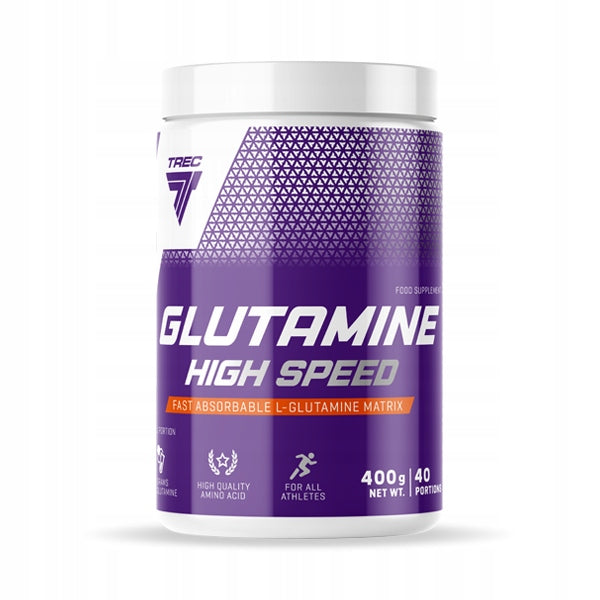 TREC L-Glutamine Powder VITAMIN B6 FATIGUE REGENERATION orange 400g