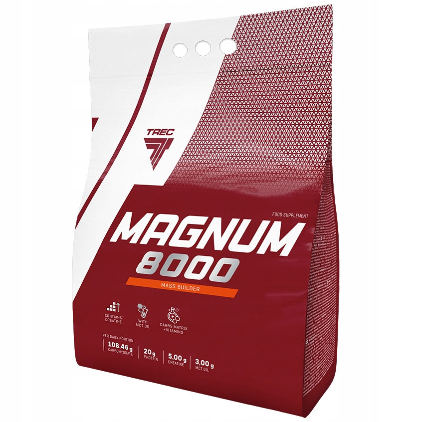 TREC MAGNUM 8000 5450g MEGA POWERFUL CARBOHYDRATE PROTEIN MASS GAINER Brand Trec Nutrition