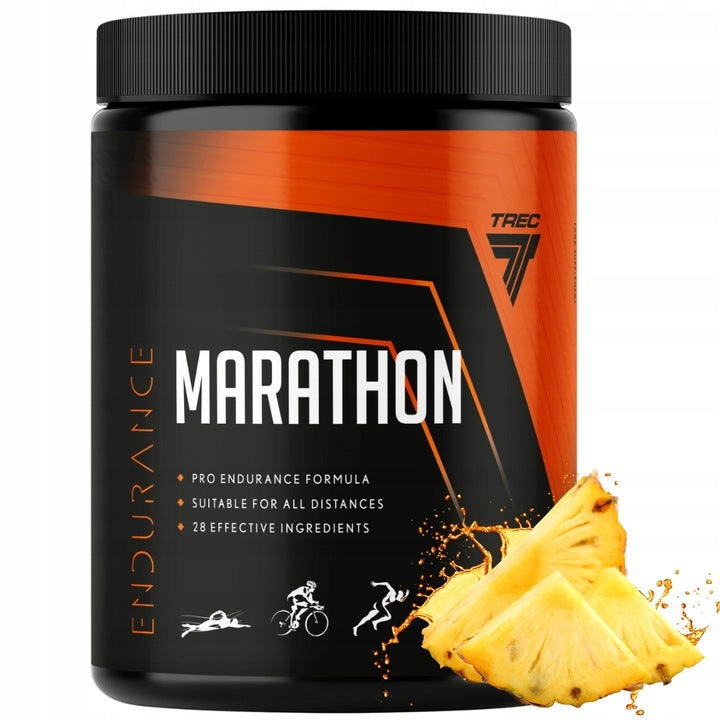 TREC MARATHON 400g PRE-WORKOUT BCAA CAFFEINE FOR ATHLETES PINEAPPLE