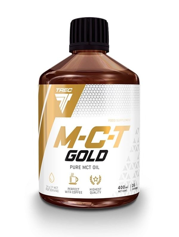 TREC OIL MCT GOLD 400 ml SUPPORTS FAT BURNING Expiration date at least 3 months from the date of purchase