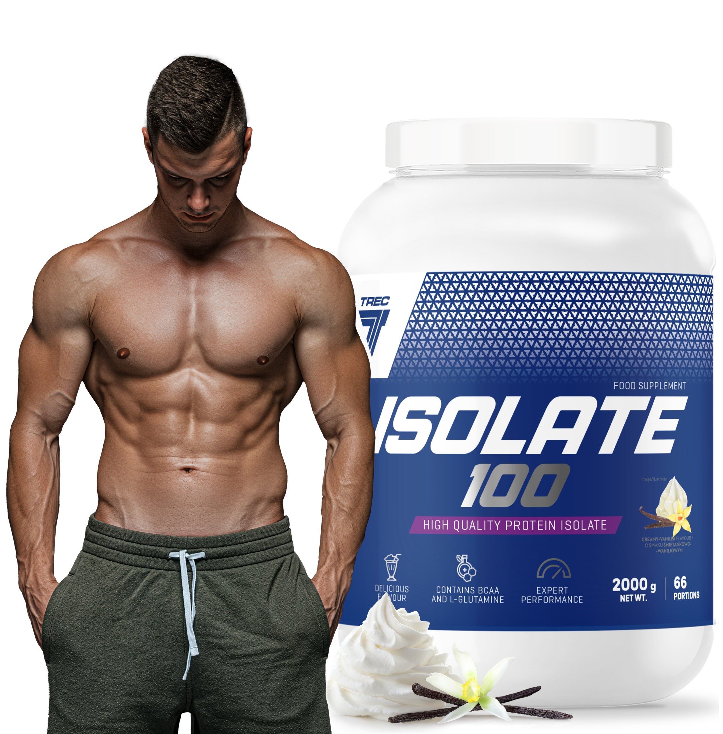 TREC PROTEIN WPI Isolate 100 2000 g PROTEIN ISOLATE WHEY PROTEIN VANILLA
