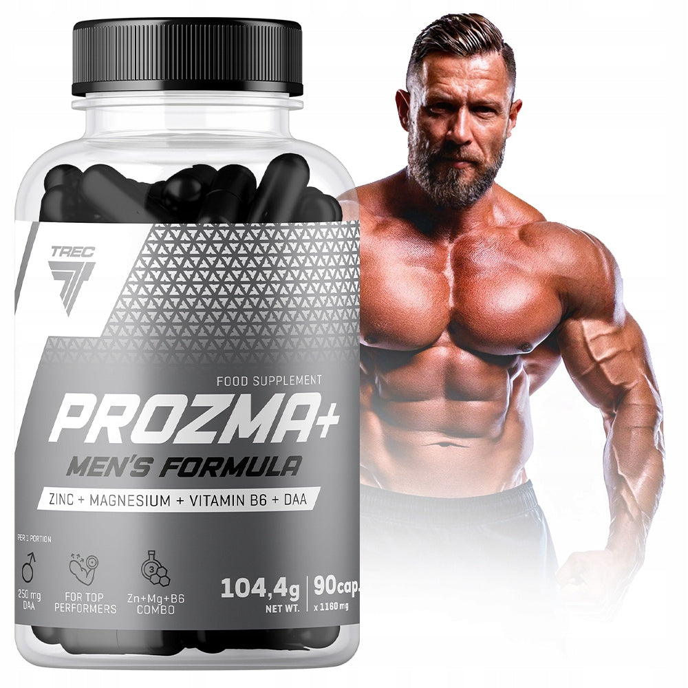 TREC PROZMA+ 90 ZMA MAGNESIUM ZINC B6 DAA BOOSTER TESTOSTERONE FOR MASCULINITY