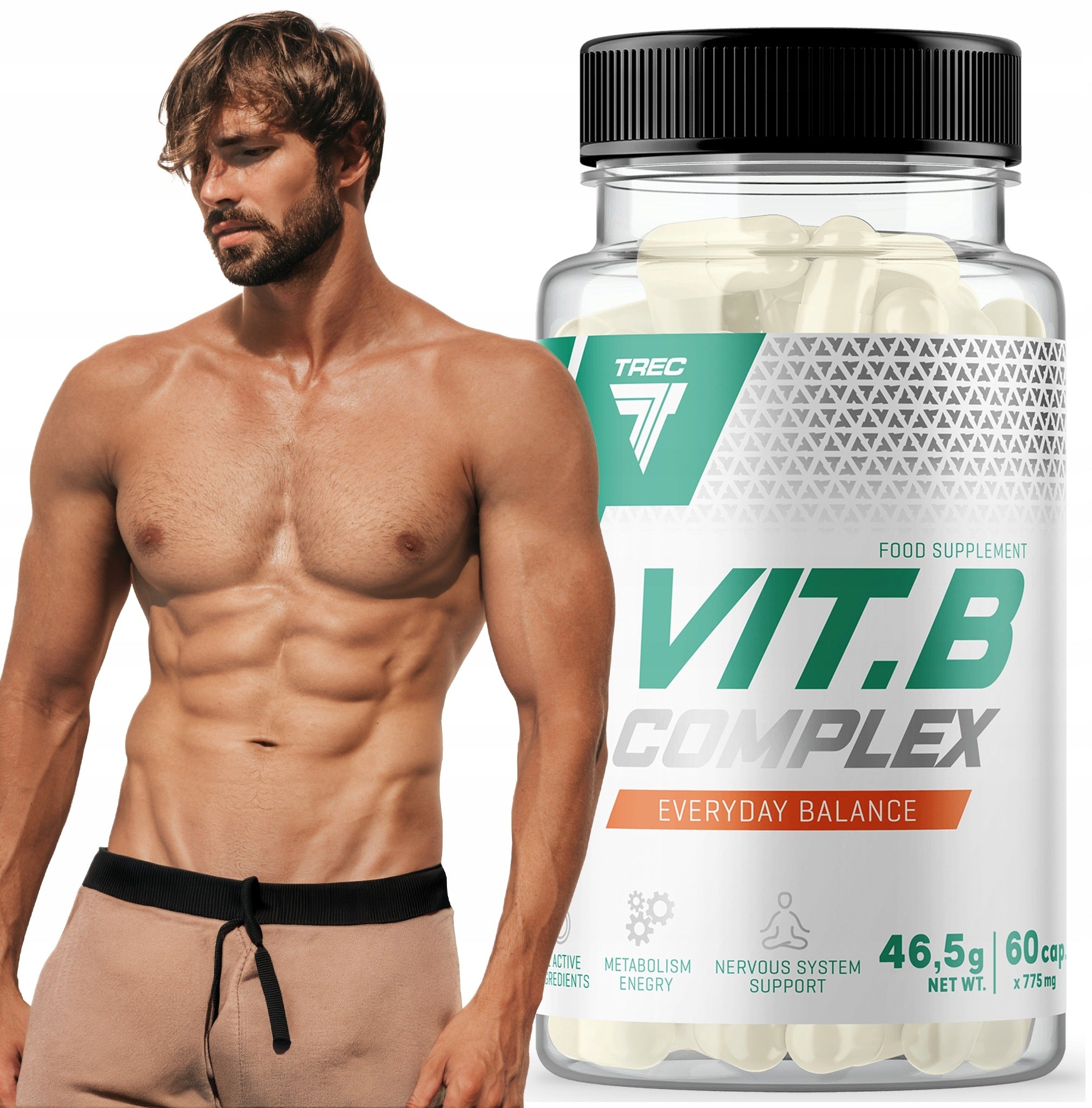 TREC VITAMIN B COMPLEX VITAMIN B BIOTIN ENERGY STRENGTH VITALITY|60 kaps.