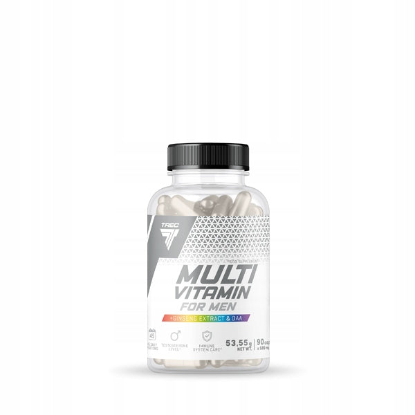 TREC Vitality MULTIVITAMIN FOR MEN 90 kap Vitamin Complex for Men Expiration date at least six months from the date of purchase