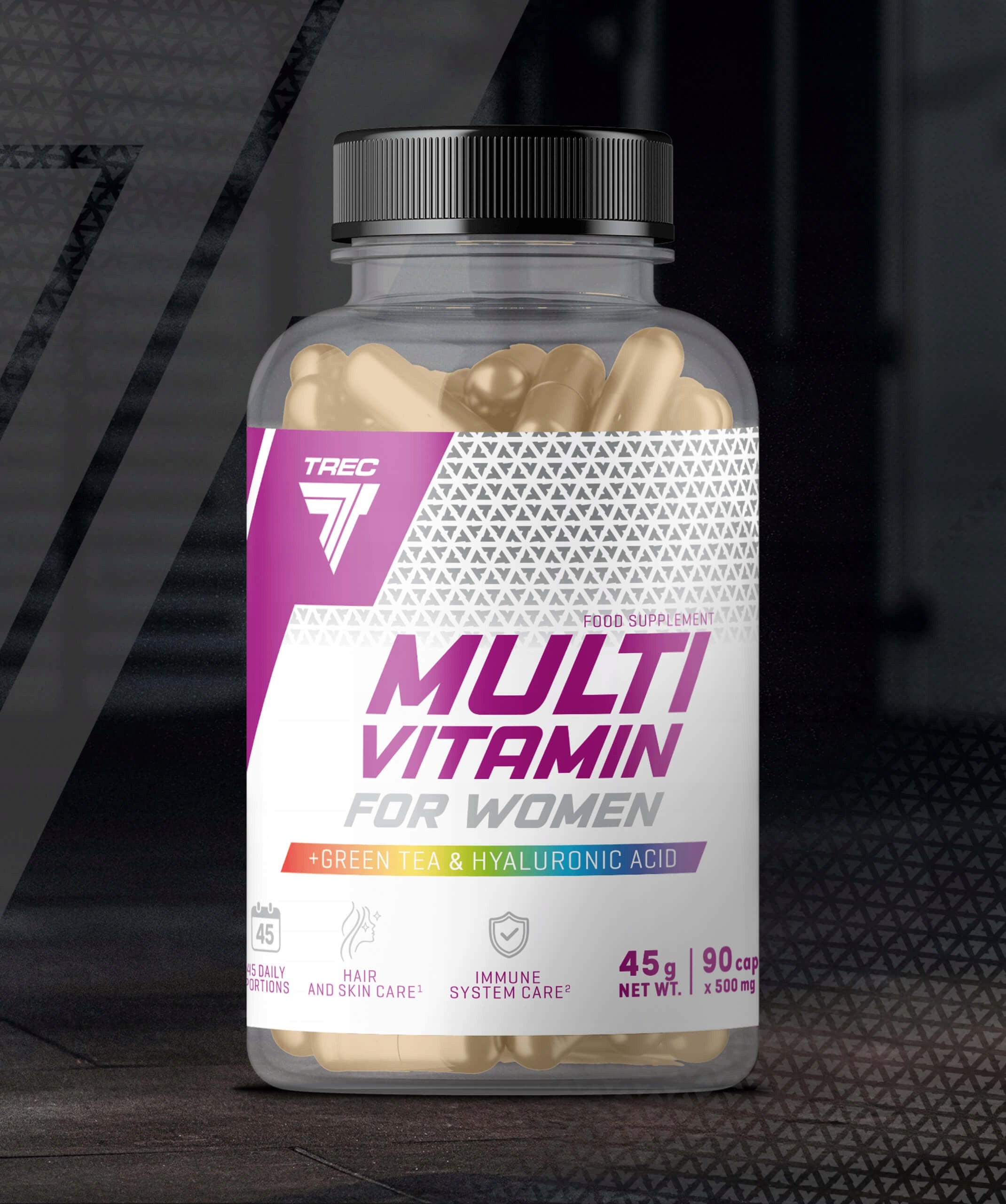 TREC Vitality MULTIVITAMIN FOR WOMEN Vitamins Collagen Hydrolysate|90caps. Expiration date at least 3 months from the date of purchase