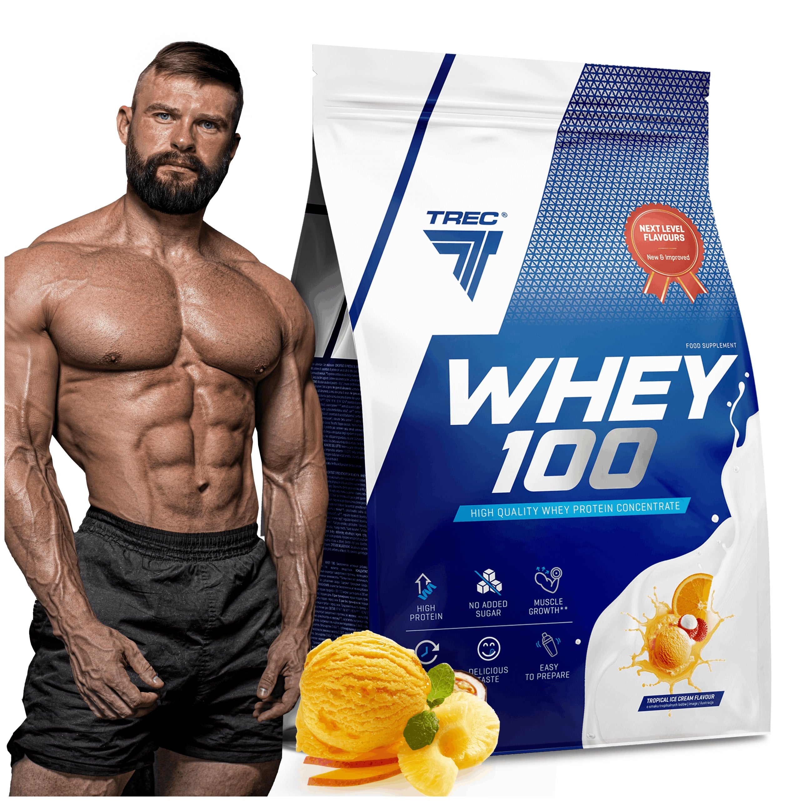 TREC Whey 100 Premium Protein 2275G Whey Protein WPC