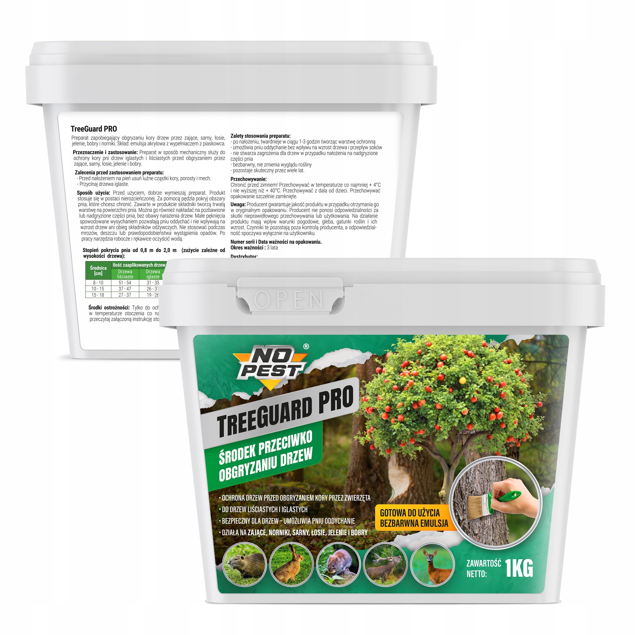 TREE PROTECTION ANTI-BITING AGENT DEER DETERRENT Brand No-Pest