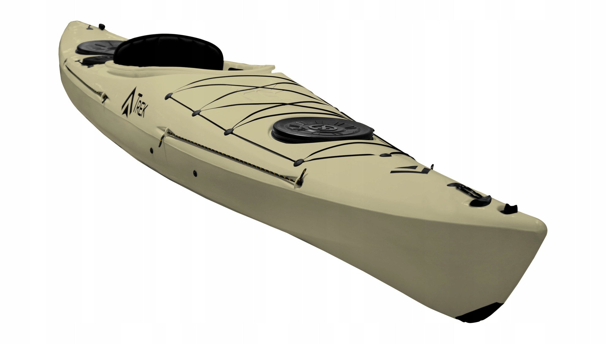 TREK Aquarius beige polyethylene kayak for lake and river recreation