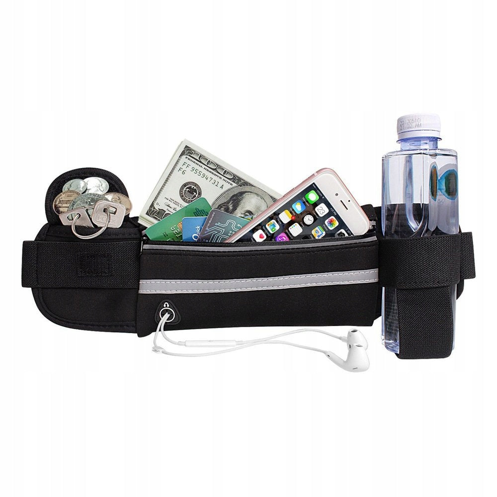 TREKKING HIP BELT, BAG FOR RUNNING WITH A DOG, LEASH WITH SHOCK ABSORBER Material tape