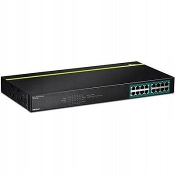 TRENDnet 16-Port Gigabit L2 PoE+ Switch, 250W, Metal