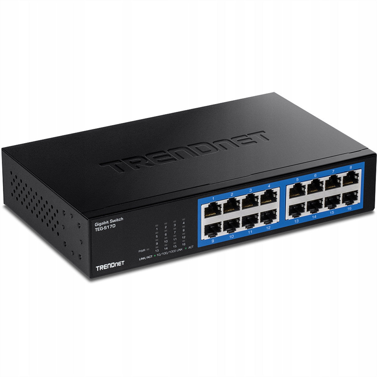 TRENDnet TEG-S17D Switch for PC 16-Port Gigabit RJ45 LAN