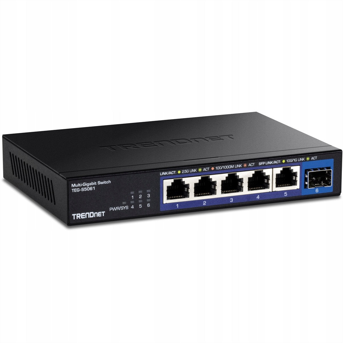 TRENDnet TEG-S5061 6-Port Switch Unmanaged 2.5G Port 10G SFP+