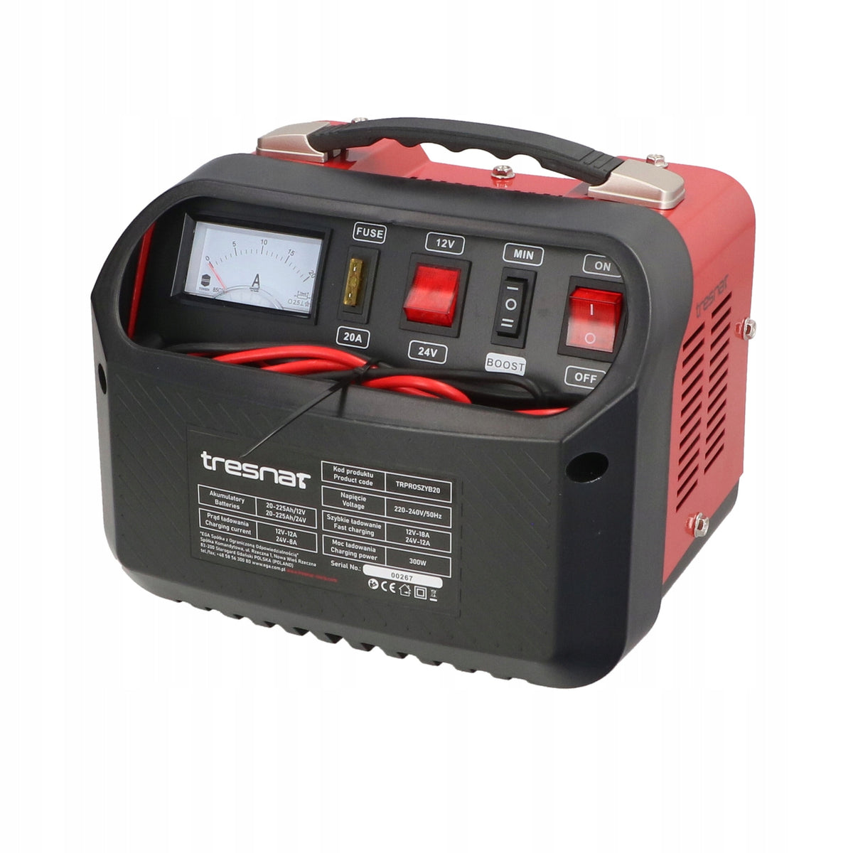 TRESNAR Fast charging rectifier 12/24V 18A Maximum amperage 18 A