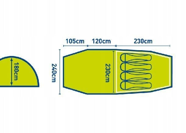 TRESPASS TENT CATERTHUN 4 - 3000mm - LOOM Manufacturer code Caterthun 4