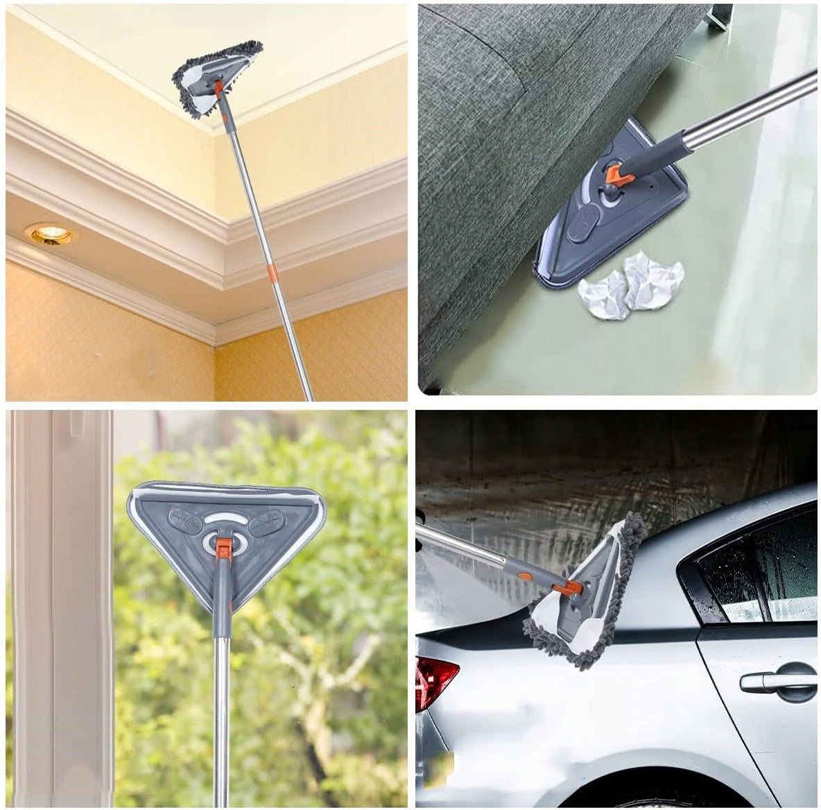 TRIANGULAR CLEANING MOP 360° ROTARY TELESCOPIC HOUSEHOLD EAN (GTIN) 0887484307104