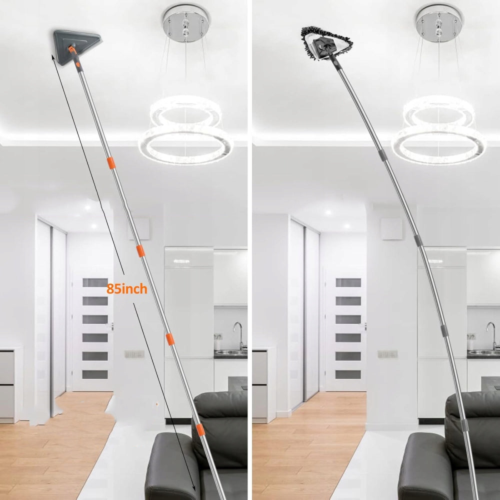 TRIANGULAR FLAT ROTARY MOP 360° 11 IN 1 FOR WINDOW CLEANING +6 PADS Manufacturer code 5s0f541