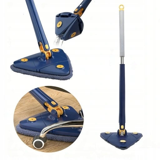 TRIANGULAR MOP WITH 360 DEGREE ROTARY FLAT SQUEEZER