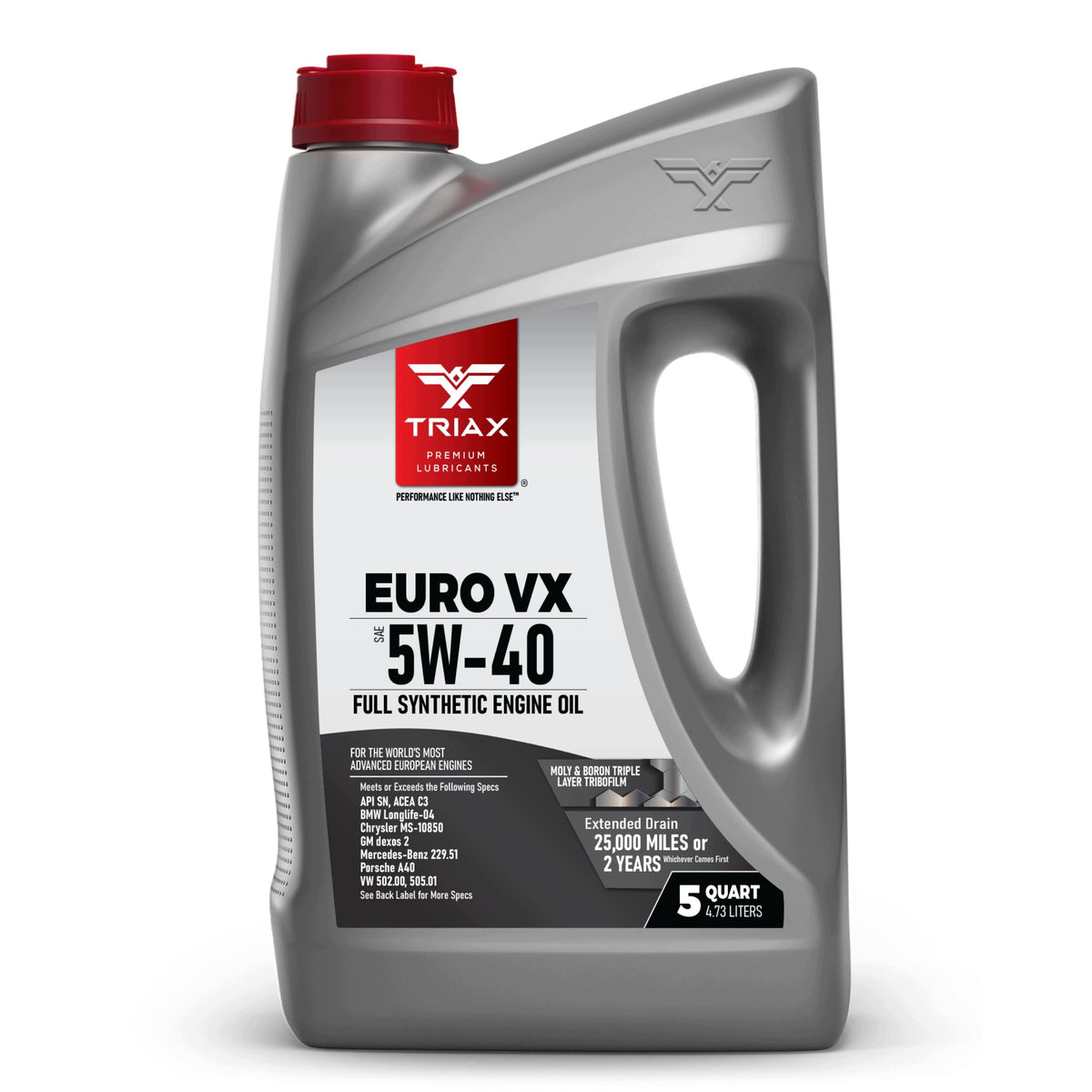 TRIAX Euro VX 5W-40 Full Synthetic Engine Oil ACEA C3, 4.73 L