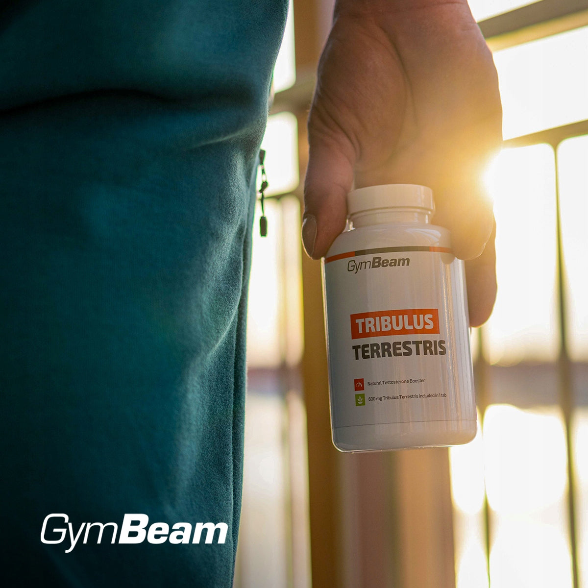 TRIBULUS TERRESTRIS TESTOSTERONE BOOSTER STRENGTH MUSCLE POWER - GymBeam 120 tab Brand GymBeam