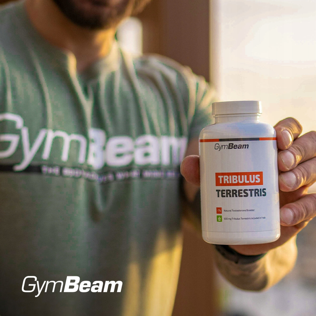 TRIBULUS TERRESTRIS TESTOSTERONE BOOSTER STRENGTH MUSCLE POWER - GymBeam 120 tab Expiration date at least 1 year from the date of purchase