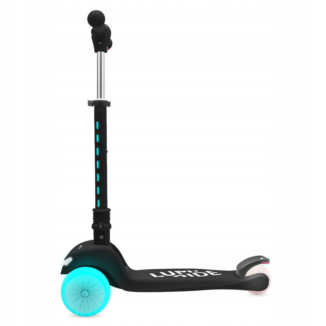 TRICYCLE BALANCE SCOOTER Foldable Adjustable LED 7 Colors Lumi Ride Color black