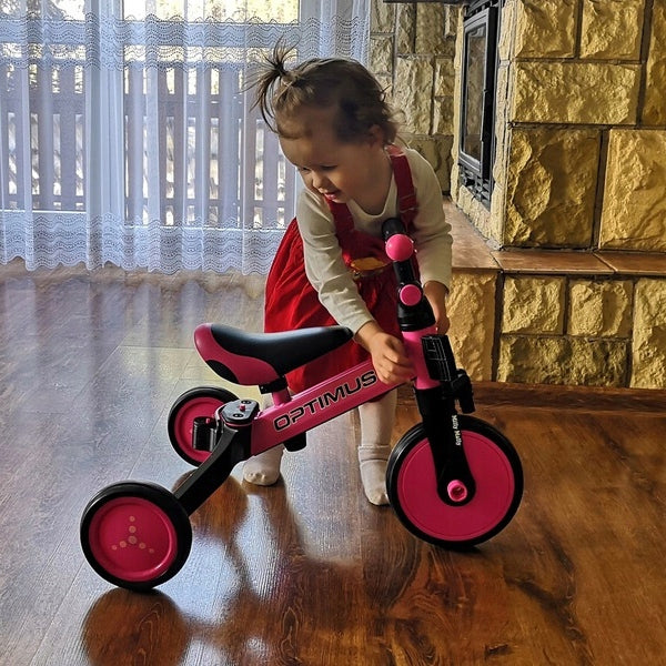 TRICYCLE RUNNING RIDE OPTIMUS 4in1 EVA WHEELS ADJUSTABLE 0-25KG Model optimus